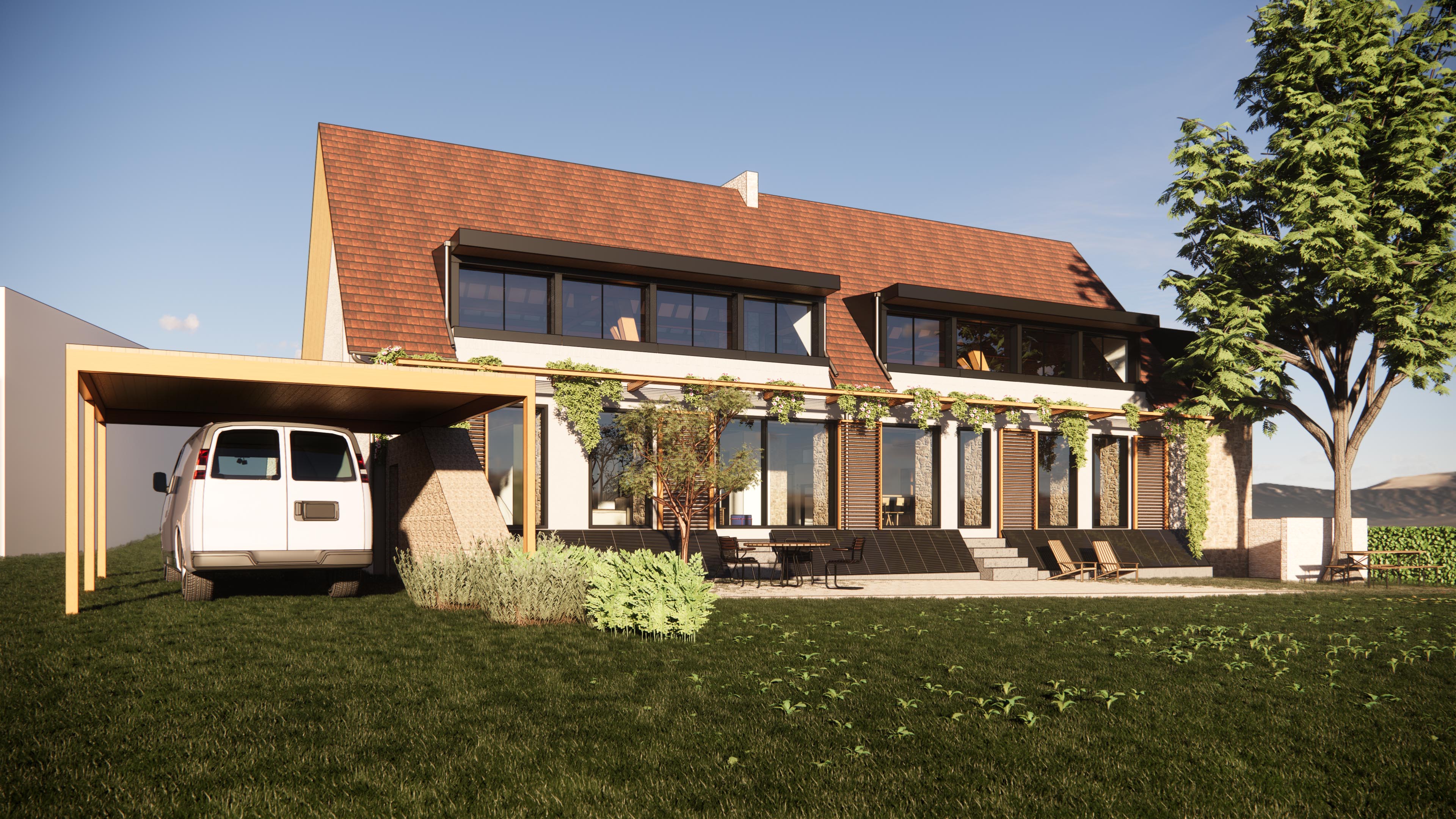 Maison Morvan_perspective sud1